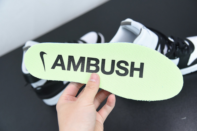nike dunk high ambush black white cu7544-001