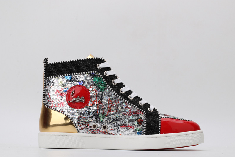 chian louin high top sneaker