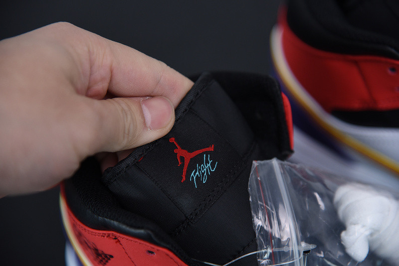 air jordan 1 mid "multi-color" 554724-125