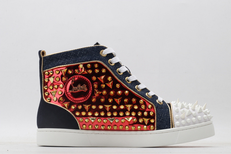 chian louin high top sneaker