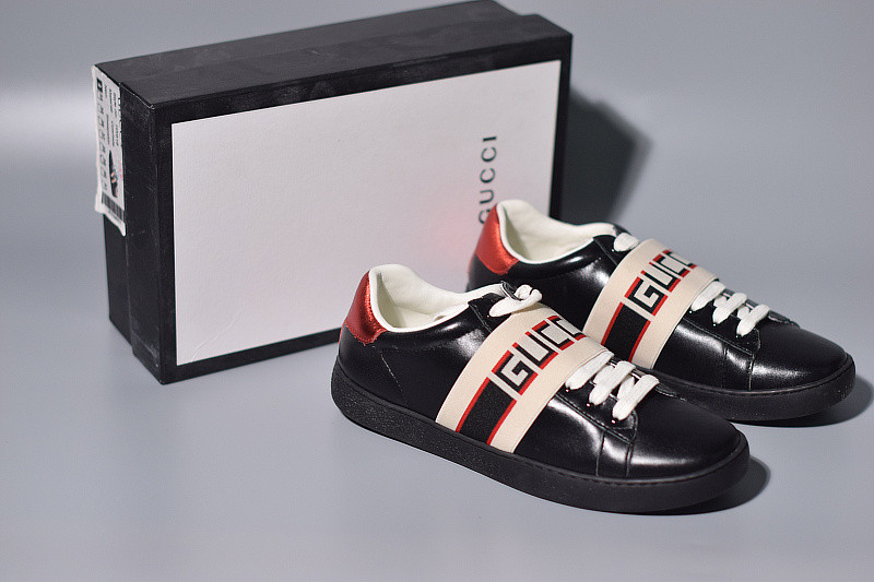 g*u*i ace embroidered low-top sneaker