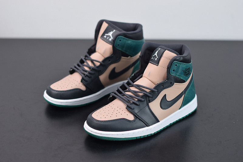air jordan 1 high cracked metallic leather ah7389-203