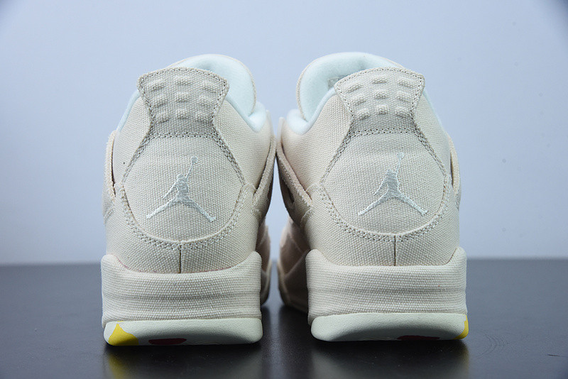air jordan 4 canvas sail cement grey dq4909-100
