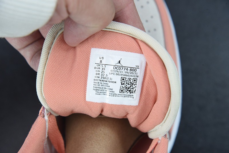 air jordan 1 low “light madder root” dc0774-800